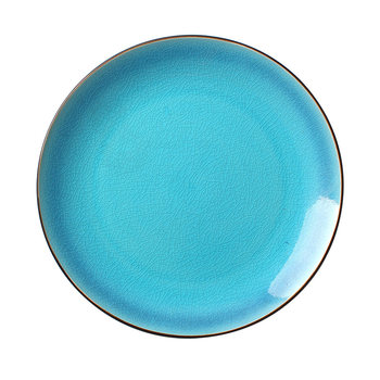 Ceramic plate creative blue ice crack tableware 12 inches