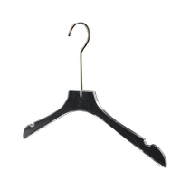 Imitation acrylic transparent crystal clothes hanger for clothing store womens trouser rack clip childrens clothing store custom logo