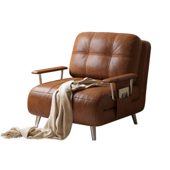 Retro oil wax skin fendi sofa bed wooden palace craft furniture Retro oil wax skin fendi sofa bed wooden palace craft furniture