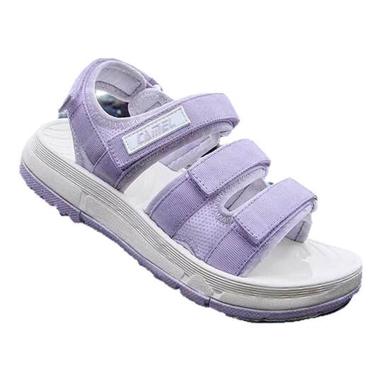 Zapatos de playa al aire libre Camel con velcro transpirable para mujer