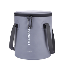 New type of three-proof insulated rice barrel bag large number of hand lunch box bag round refrigerated insulated bag thickened to work lunch bag