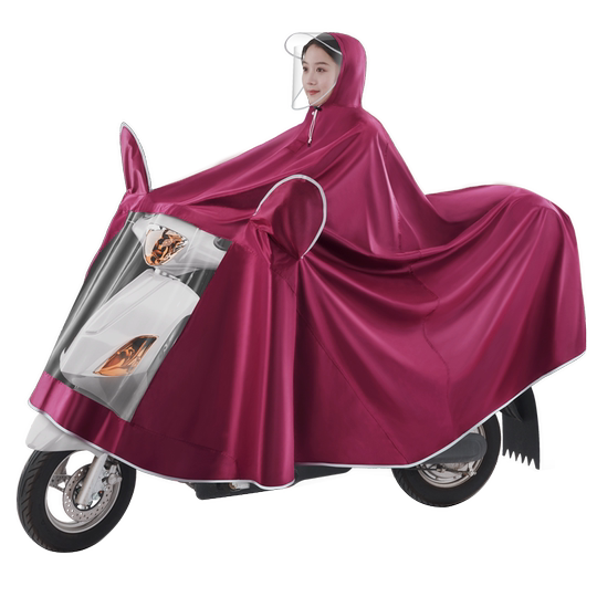 Плащ-электромобиль, длинный, увеличенный во всю фигуру и утолщенный пончо