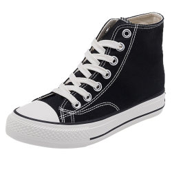 Pull back women's shoes with inner height increase canvas shoes women's high top 2024 summer new thick-soled versatile casual board shoes trend