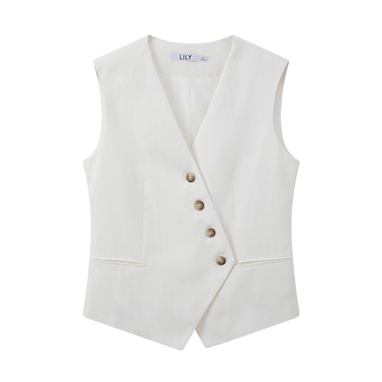 LILY Lyocell повседневный льняной жилет