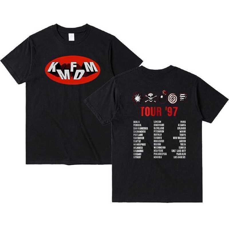 Rock Band Kmfdm Printed Summer T-Shirt Popular Trend Loose Casual Round Neck Short Sleeve Unisex Rock Band Kmfdm Printed Summer T-Shirt Popular Trend Loose Casual Round Neck Short Sleeve Unisex