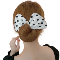 Internet celebrity lazy twist clip bow tie Douyin same style ball head hair iron