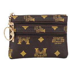 New Style Zipper Coin Purse for Women, Fashionable Hand-Held Small Bag, Mini Ultra-Thin Short Wallet, Key Card Holder, Purse