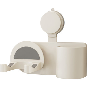 Bathroom suction cup hair dryer wall hanging storage rack storage rack