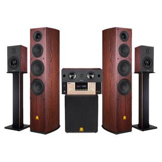 君牌家庭影院7.1音响套装客厅全景声5.1家用落地发烧级音箱木质