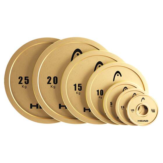 HEAD Hyde Barbell Large Hole Solid Piece Weightlifting Squat Deadlift Hip Push Men's and Women's Fitness Home Set