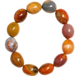 Natural Xuanhua Warring States Red Salt Source Alxa Agate Men's and Women's Style Multi-treasure Bracelet Prayer Beads Handheld Versatile