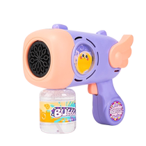 Deli 2024 bubble blowing machine new style childrens handheld gun electric toy internet celebrity hot model fully automatic for boys and girls