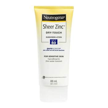 Australian Direct Mail Neutrogena Neutrogena Zinc Oxide Sunscreen 88mlSPF50 ແຫ້ງແລະຊັດເຈນ