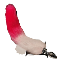Pink sex toy training and punishment SM anal plug cute fox tail temptation and stimulation toy for men and women teasing
