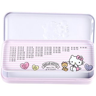 Hello Kitty double-layer stylus box stationery box girls tin box tin pencil box kindergarten primary school students first and second grades