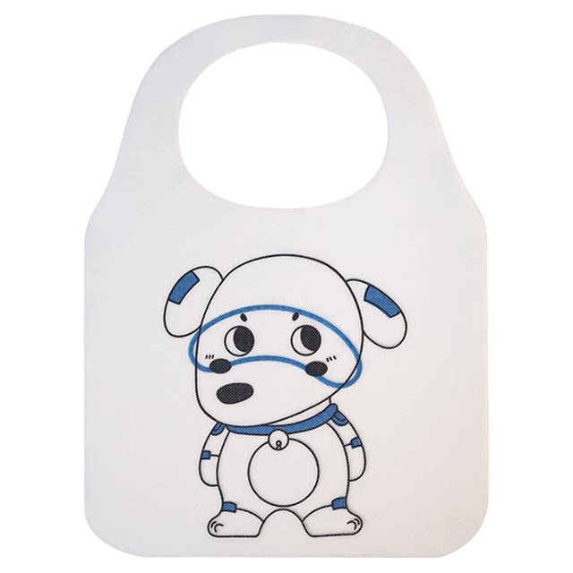 Children's disposable non-woven apron cleaning utensils adult hot pot catering painting non-woven waterproof bib