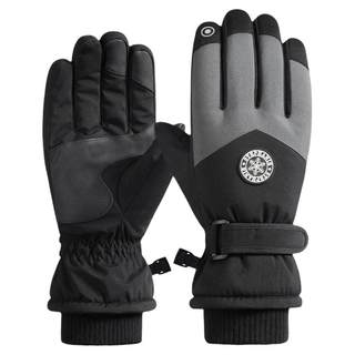 冬季滑雪手套触屏摩托车加绒保暖加厚骑行防水防风寒户外防雨骑车