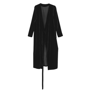 Original design dress velvet solid color waist