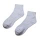 White mid-length anti-odor cotton socks for men and women in autumn and winter