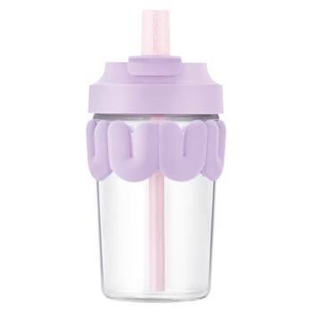 Locknlock Milk Glass Cup, New Style Straw Water Cup for Women, High-Value Milk Coffee Cup for Students