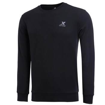 Xtep sweatshirt men's spring round neck 2026 new men's knitted long-sleeved men's spring and autumn casual tops sports tops