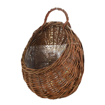 Wall-hanging flower basket pothos ivy hanging basket flower pot creative wall decoration flower stand hanging flower basket hand-woven flower basket