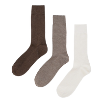 GU Extremely Superior Mens Clothing Socks 3 Double Casual Fashion Soft Comfort Long Drum Socks 347212