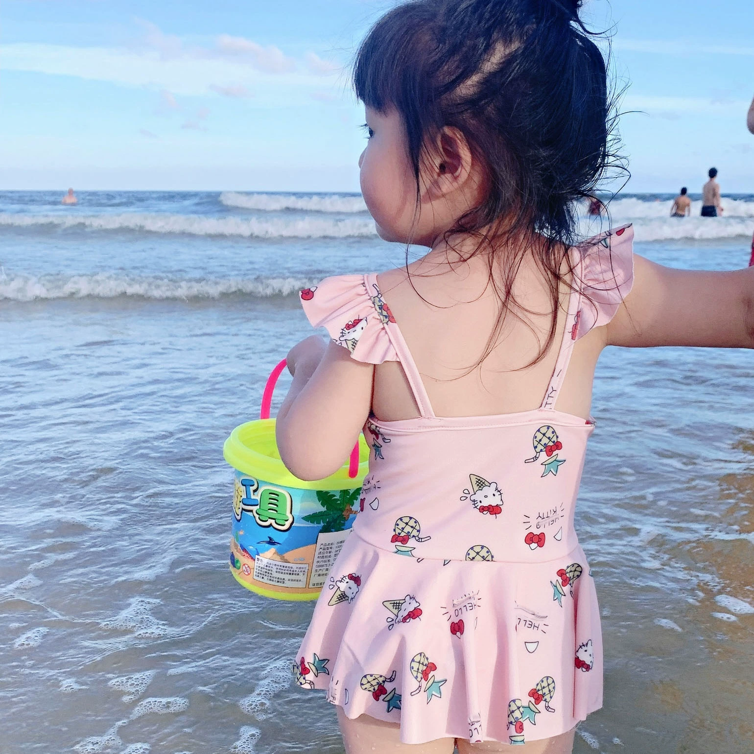 Áo tắm cho bé gái kiểu váy công chúa bé gái áo tắm một mảnh trẻ em dễ thương bikini bé gái 2-3 tuổi 1 - Đồ bơi trẻ em