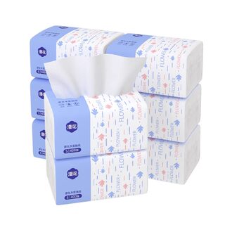 Blossom paper four-sided pattern lock edge napkin toilet paper home dormitory restaurant office five-layer thickened paper towel