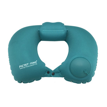 ໝອນຮູບຊົງຕົວ U push-type inflatable portable neck pillow pillow U-shaped travel airplane sleep artifact foldable inflatable pillow