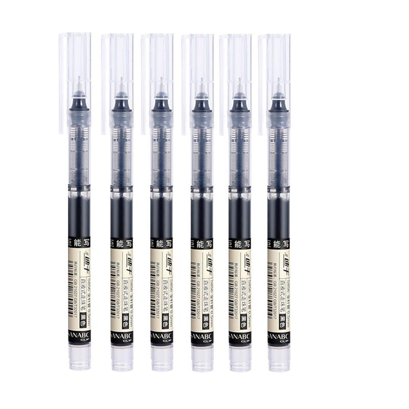 Straight liquid gel pen color quick drying