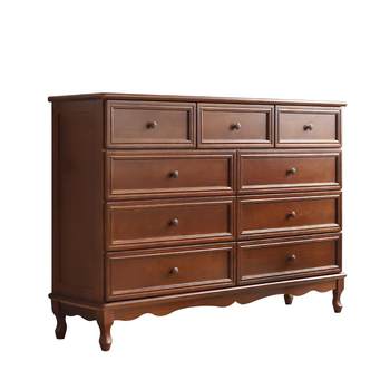 American solid wood chest of cabinets bedroom storage cabinets nine chest of cabinets