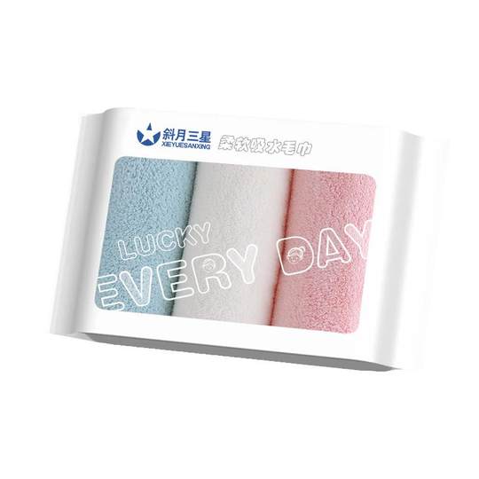 The oblique moon Samsung coral velvet towel is softer than pure cotton, water-absorbent, quick-drying, soft, comfortable and skin-friendly