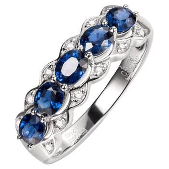 Havana 18k white gold diamond sri lanka ring
