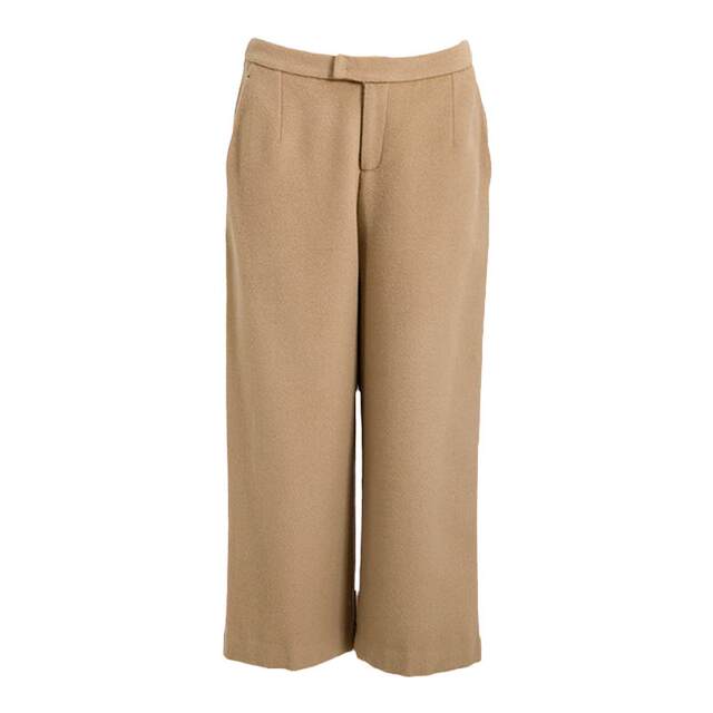 FUFEN spring and autumn new wool pants women's thick loose casual wide-leg pants cropped pants KZ-50462