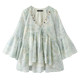 La Chapelle/La Chapelle Bohemian ເສື້ອຢືດຄໍ V-neck chiffon ຂອງແມ່ຍິງຮ້ອນອອກໃຫມ່