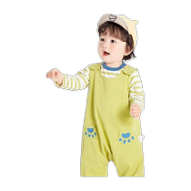 Balabala childrens suit baby spring and autumn baby carrier two-piece set of boys and girls clothes 2024 new casual style