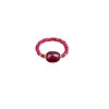 Keqing Jewelry Ruby Ring Genuine Women 18k