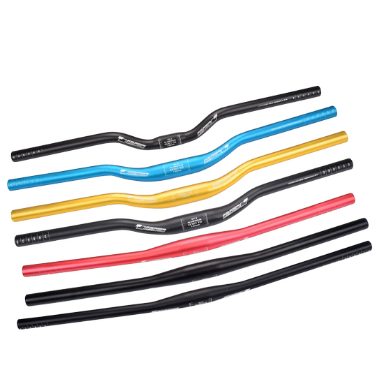 Aluminum alloy bicycle handlebars in multiple colors and sizes