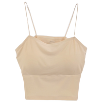 Autumn bra-free beautiful back vest womens inner wear with chest pad all-in-one suspender underwear tube top wrapped chest bottoming shirt