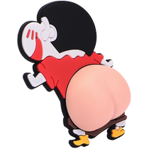 No punching door suction door stopper bathroom door top door handle buffer anti-collision pad thickened cute door bumper new style