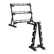 Dumbbell set combination pure steel covered rubber fitness dumbbell rack