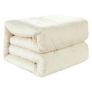 富安娜澳洲进口羊毛被100%纯羊毛冬厚被子保暖被褥四季被家用被芯