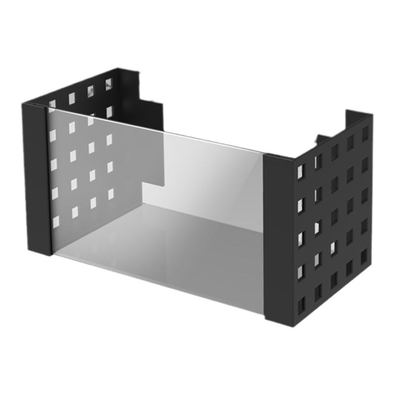 Dormitory storage and organization punch-free transparent box