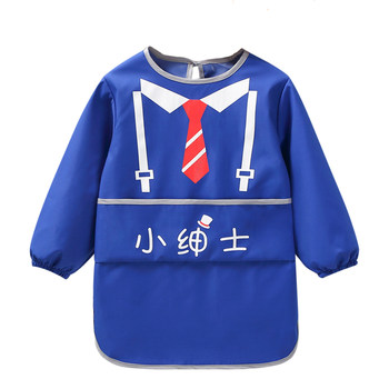 Autumn and winter waterproof and dirt-proof long-sleeved outer wear painting clothes for eating