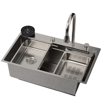 Changhong 304 multi-functional stainless steel vegetable sink kitchen household sink large single-slot dishwasher sink vegetable sink 1287