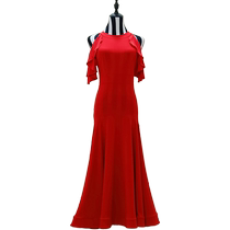 Fulin Huaying modern dance dress new ballroom dance high-end dress ballroom dance professional practice uniform sexy hip-covering
