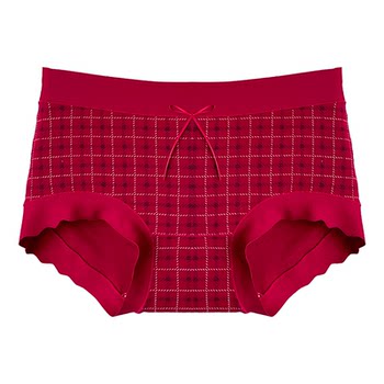 Anchor red printed modal plus size underwear