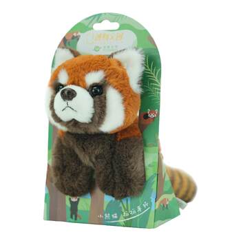 Pop Natural Original Red Panda Plush Doll Clap Bracelet Ring Toy Doll Xiaoneng Holiday Gift