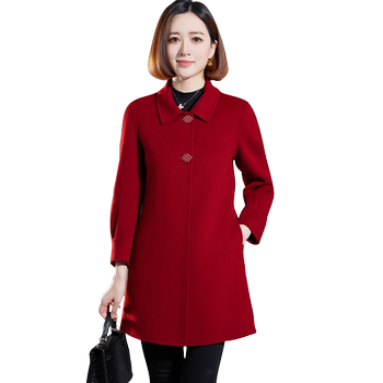 Karoviya double-sided woolen coat, western style jacket for women